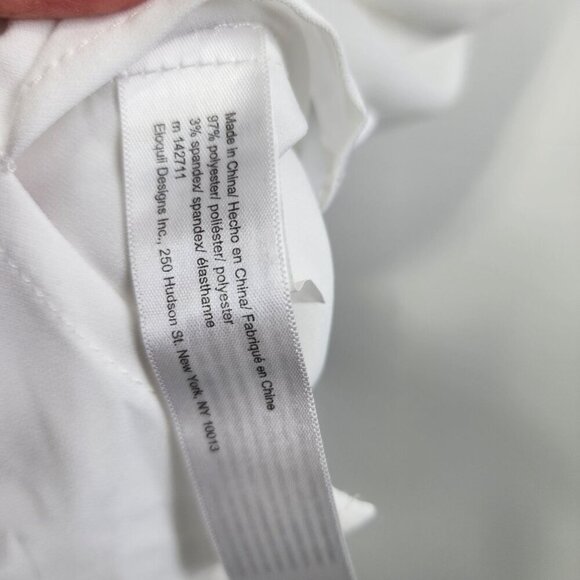 Eloquii Sleeveless Button Front Blouse Shirt Women's Plus Size 20 White - Picture 6 of 8